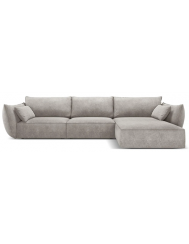 Kaelle højrevendt chaiselongsofa i chenille B308 x D171 cm - Lysegrå