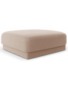 Miley puf til sofa i velour B85 x D85 cm - Cappucino