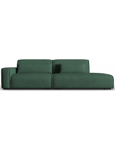 Lina højrevendt 3-personers sofa i polyester B274 cm – Grøn