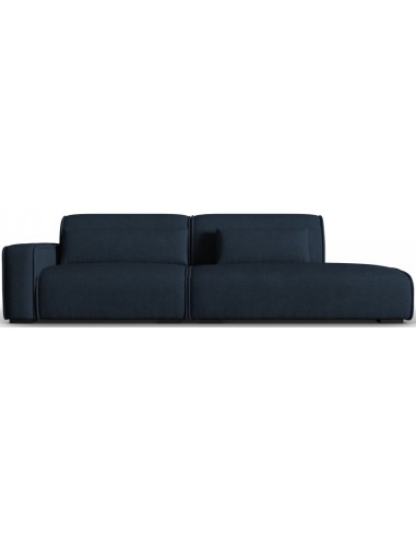 Lina højrevendt 3-personers sofa i polyester B274 cm – Mørkeblå