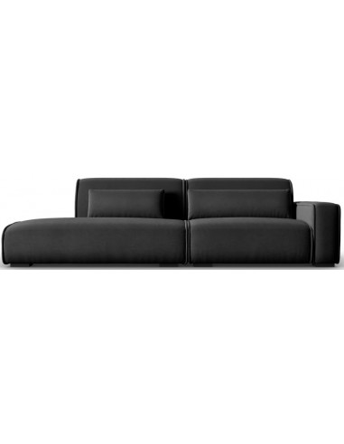 Lina venstrevendt 3-personers sofa i velour B274 cm – Antracit