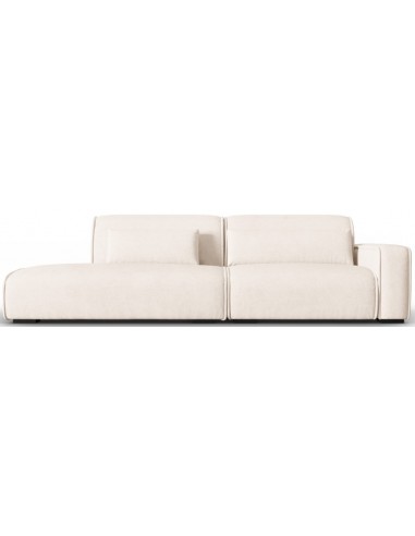 Lina venstrevendt 3-personers sofa i polyester B274 cm – Lys beige