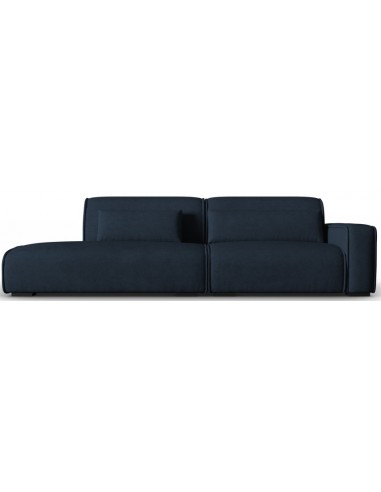 Lina venstrevendt 3-personers sofa i polyester B274 cm – Mørkeblå