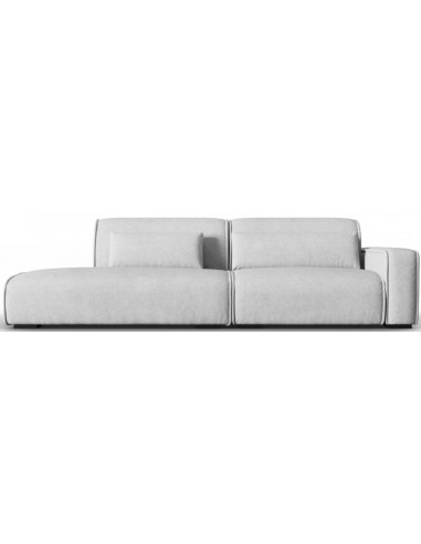 Lina venstrevendt 3-personers sofa i polyester B274 cm – Sølvgrå