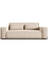 Lina 3-personers sofa i velour B192 cm - Lys beige