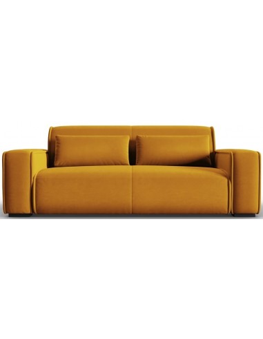 Lina 3-personers sofa i velour B192 cm – Guld