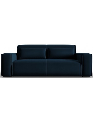 Lina 3-personers sofa i velour B192 cm – Blå