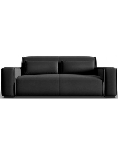 Lina 3-personers sofa i velour B192 cm – Antracit