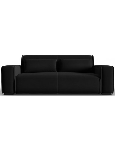 Lina 3-personers sofa i velour B192 cm – Sort