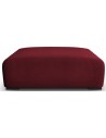 Lina puf til sofa i velour B117 x D102 cm - Bordeaux