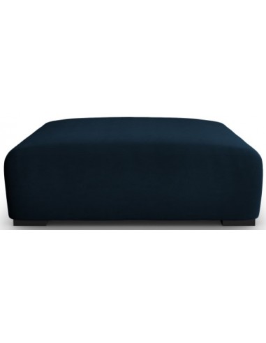 Se Lina puf til sofa i velour B117 x D102 cm - Blå hos Lepong.dk