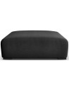 Lina puf til sofa i velour B117 x D102 cm - Antracit