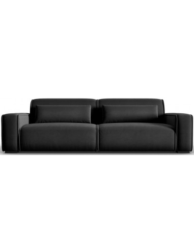 Se Lina 4-personers sofa i velour B248 cm - Antracit hos Lepong.dk