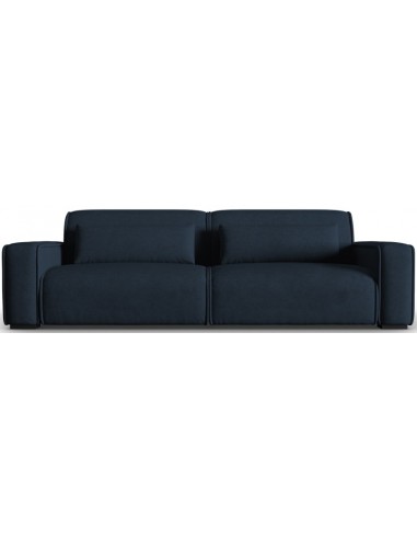 Se Lina 4-personers sofa i polyester B248 cm - Mørkeblå hos Lepong.dk