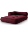 Lily venstrevendt daybed i chenille 188 x 144 cm - Bordeaux