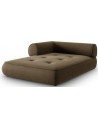 Lily venstrevendt daybed i chenille 188 x 144 cm - Gråbrun