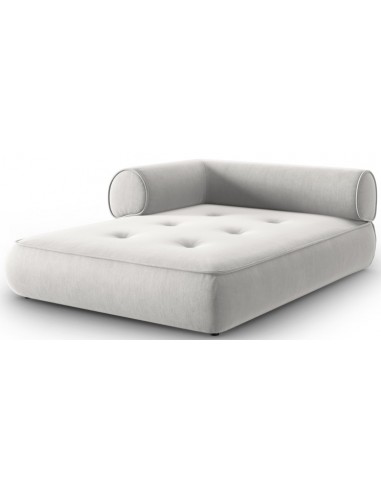 Billede af Lily venstrevendt daybed i chenille 188 x 144 cm - Lysegrå