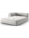 Lily venstrevendt daybed i chenille 188 x 144 cm - Lysegrå