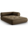 Lily højrevendt daybed i chenille 188 x 144 cm - Gråbrun