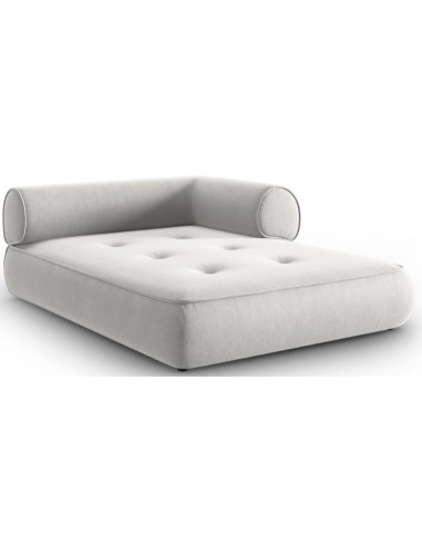 Billede af Lily højrevendt daybed i chenille 188 x 144 cm - Lysegrå