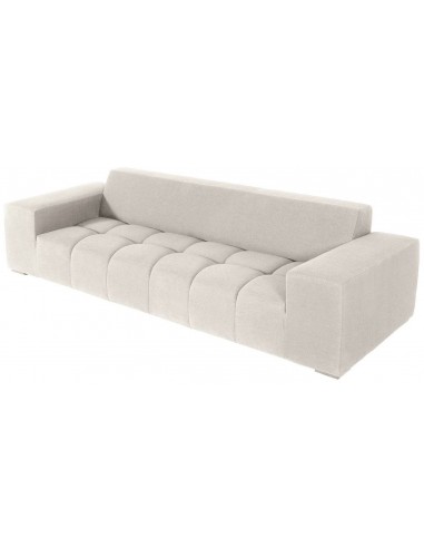 Syra loungesofa i aluminium og sunbrella quick dry polyester 280 x 105 cm - Gråmeleret