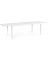 Hilde Havebord med udtræk i aluminium 200 - 300 x 100 cm - Hvid