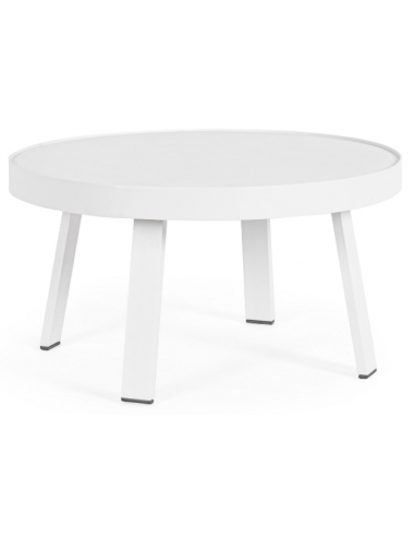 Billede af Spyro Lounge havebord i aluminium Ø71 cm - Hvid