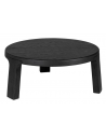 Baccarat sofabord i egetræsfinér H42 x Ø100 cm - Bejset sort