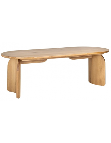 Se Fairmont ovalt spisebord i egetræ 235 x 100 cm - Eg hos Lepong.dk