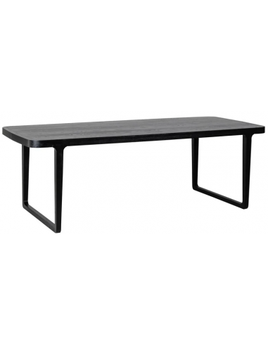 Se Monfort spisebord i asktræfinér 235 x 100 cm - Sort hos Lepong.dk