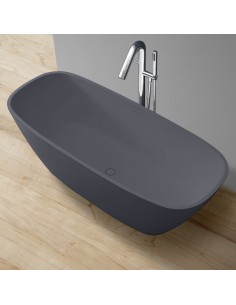 Fritstående badekar i solid... 2