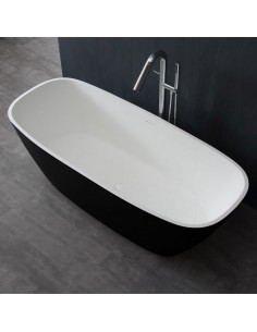 Fritstående badekar i solid... 2