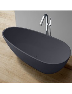 Fritstående badekar i solid... 2