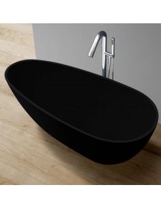 Fritstående badekar i solid... 2