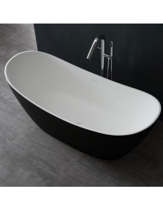 Fritstående badekar i solid... 2