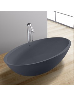 Fritstående badekar i solid... 2