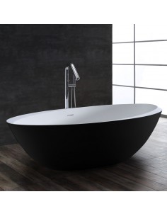 Fritstående badekar i solid...