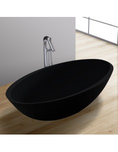 Fritstående badekar i solid... 2