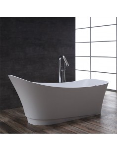 Fritstående badekar i solid... 2