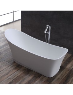 Fritstående badekar i solid...
