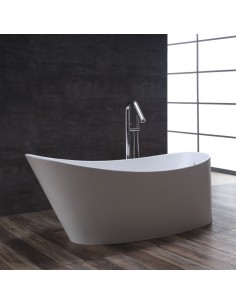 Fritstående badekar i solid... 2