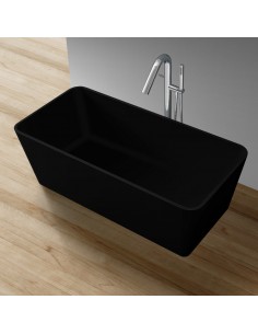 Fritstående badekar i solid... 2