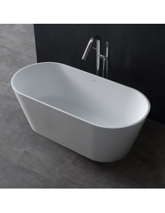 Fritstående badekar i solid... 2