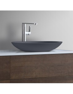 Bordmonteret oval håndvask...