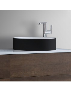 Bordmonteret rund håndvask...