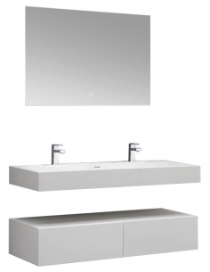 Væghængt komplet badmiljø...