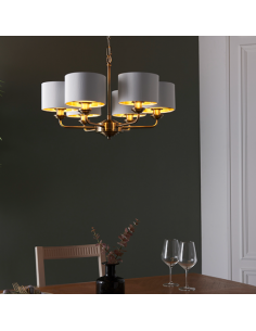 Highclere Lysekrone i metal... 2