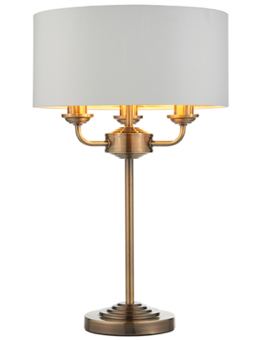 Highclere Bordlampe i metal og...