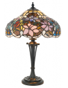 Tiffany Sullivan Bordlampe i polyresin og glas H45 cm 2 x E14 - Antik bronze/Multi