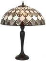 Tiffany Missori Bordlampe i polyresin og glas H53 cm 1 x E27 - Antik bronze/Multi